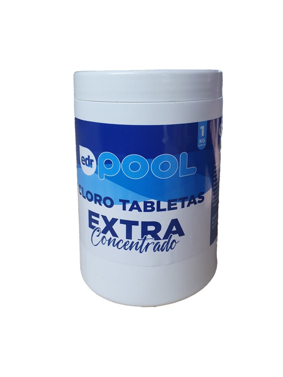 CLORO EN TABLETAS 1KG - EDR POOL - Hidroshop Chile